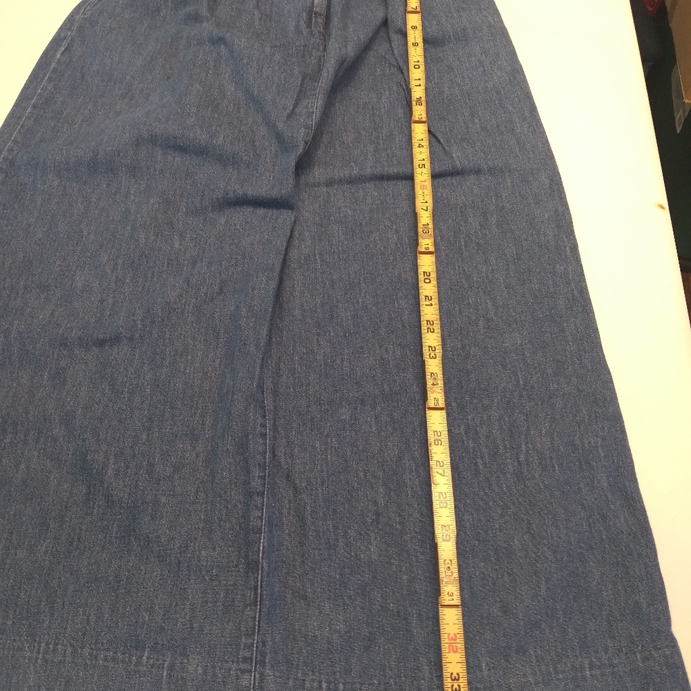 Bushwackers size 4 blue jeans skirt